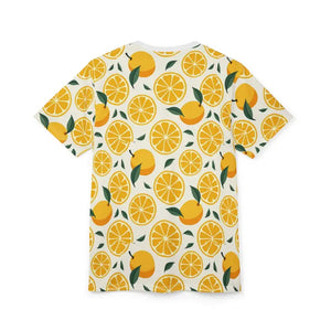 Vibrant Lemon Print Tee - Citrus Summer Style - Dipaliz - T-shirts