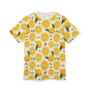 Vibrant Lemon Print Tee - Citrus Summer Style - Dipaliz - T-shirts