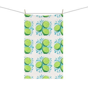 Premium Vibrant Lime Tea Towels - Slice Design Kitchen Helpers - Dipaliz