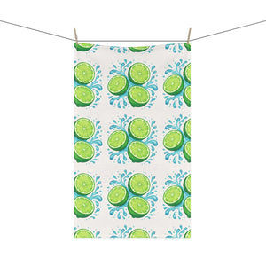 Vibrant Lime Slice Tea Towels – Cotton or Poly - Dipaliz - Kitchen