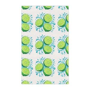 Vibrant Lime Slice Tea Towels – Cotton or Poly - Dipaliz - Kitchen
