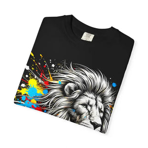 Vibrant Lion Art T-shirt for Nature Lovers - Bold Tee - Dipaliz - T-shirts