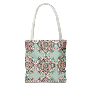 Stylish Mandala Tote Bag with Sturdy Black Cotton Handles - Dipaliz - Bags