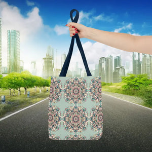 Stylish Mandala Tote Bag with Sturdy Black Cotton Handles - Dipaliz - Bags
