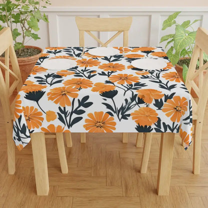 Elevate your Dining with the Marigold Tablecloth Fiesta - one Size / White Home Decor