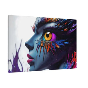 Paint Splash Woman’s Face Matte Canvas Modern Wall Art - Dipaliz - Posters Prints & Visual Artwork