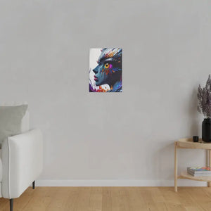 Paint Splash Woman’s Face Matte Canvas Modern Wall Art - Dipaliz - Posters Prints & Visual Artwork