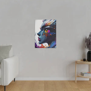 Paint Splash Woman’s Face Matte Canvas Modern Wall Art - Dipaliz - Posters Prints & Visual Artwork