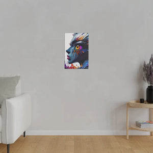 Paint Splash Woman’s Face Matte Canvas Modern Wall Art - Dipaliz - Posters Prints & Visual Artwork