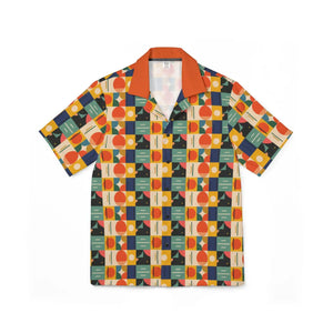 Vibrant Men’s Hawaiian Camp Shirt - Retro Summer Print - Dipaliz - Shirts - Xs