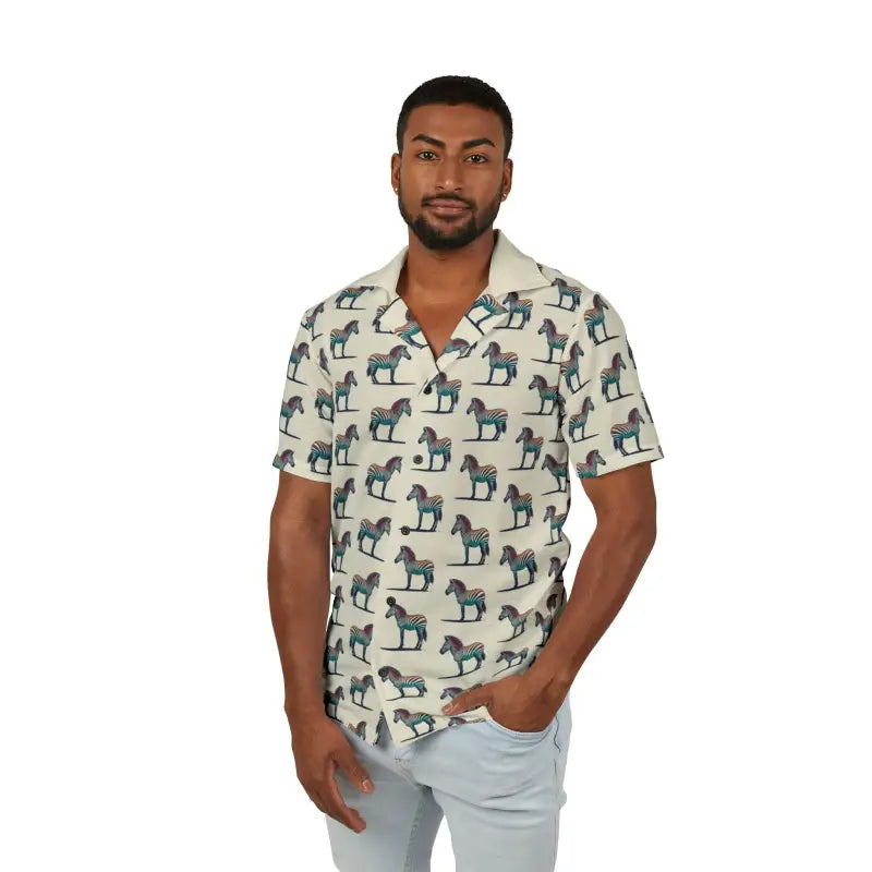 Vibrant Men’s Hawaiian Camp Shirt: Ultimate Summer Style - Shirts