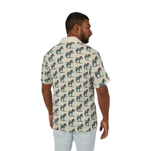 Hawaiian Camp Shirt Linen Texture Bold Island Style - Dipaliz - Shirts