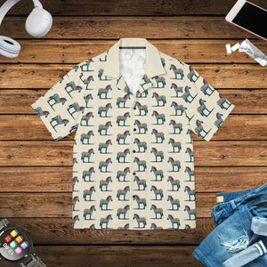 Hawaiian Camp Shirt Linen Texture Bold Island Style - Dipaliz - Xs - Shirts