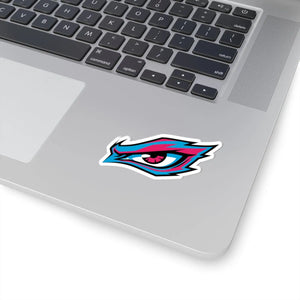 Vibrant Neon Eye Kiss-cut Sticker - Bold Gaming Laptop Decal - Decorative Stickers