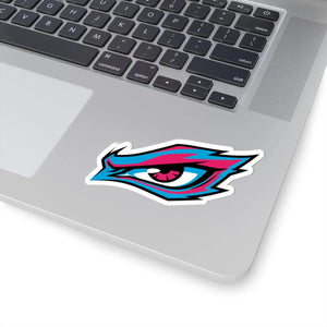Vibrant Neon Eye Kiss-cut Sticker - Bold Gaming Laptop Decal - Decorative Stickers