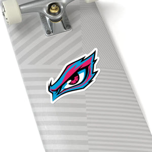 Vibrant Neon Eye Kiss-cut Sticker - Bold Gaming Laptop Decal - Decorative Stickers