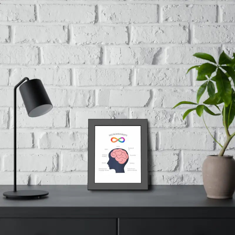 Vibrant Neurodivergent Framed Paper Posters for your Space - Poster