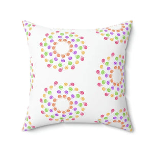 Colorful Geometrical Pattern Polyester Square Pillow - Dipaliz - Throw Pillows