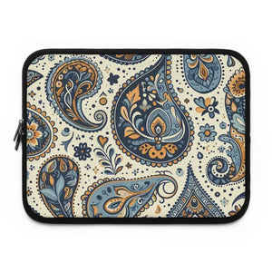 Vibrant Paisley Laptop Sleeve Stylish Protection - Dipaliz - Black / 13’’ - Bags