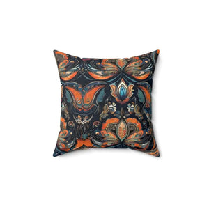 Vibrant Paisley Pattern Spun Polyester Square Pillow - Dipaliz - Throw Pillows