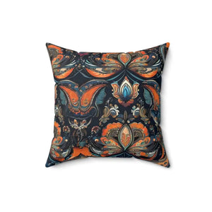 Vibrant Paisley Pattern Spun Polyester Square Pillow - Dipaliz - Throw Pillows