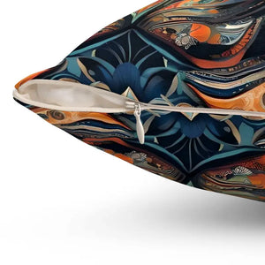 Vibrant Paisley Pattern Spun Polyester Square Pillow - Dipaliz - Throw Pillows