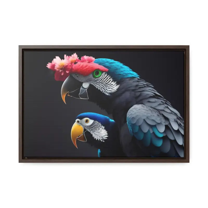 Vibrant Parrot Birds Canvas in Horizontal Frame for Home Decor