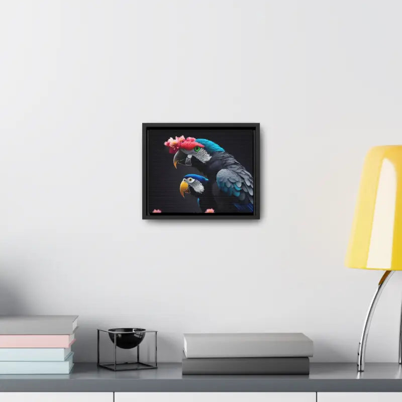 Vibrant Parrot Birds Canvas in Horizontal Frame for Home Decor