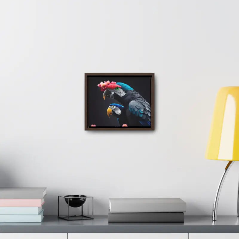 Vibrant Parrot Birds Canvas in Horizontal Frame for Home Decor