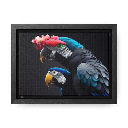 Vibrant Parrot Birds Canvas in Horizontal Frame for Home Decor