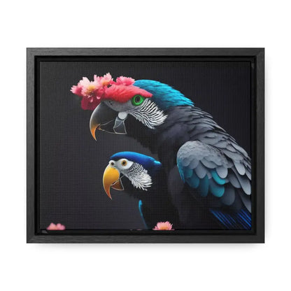 Vibrant Parrot Birds Canvas in Horizontal Frame for Home Decor