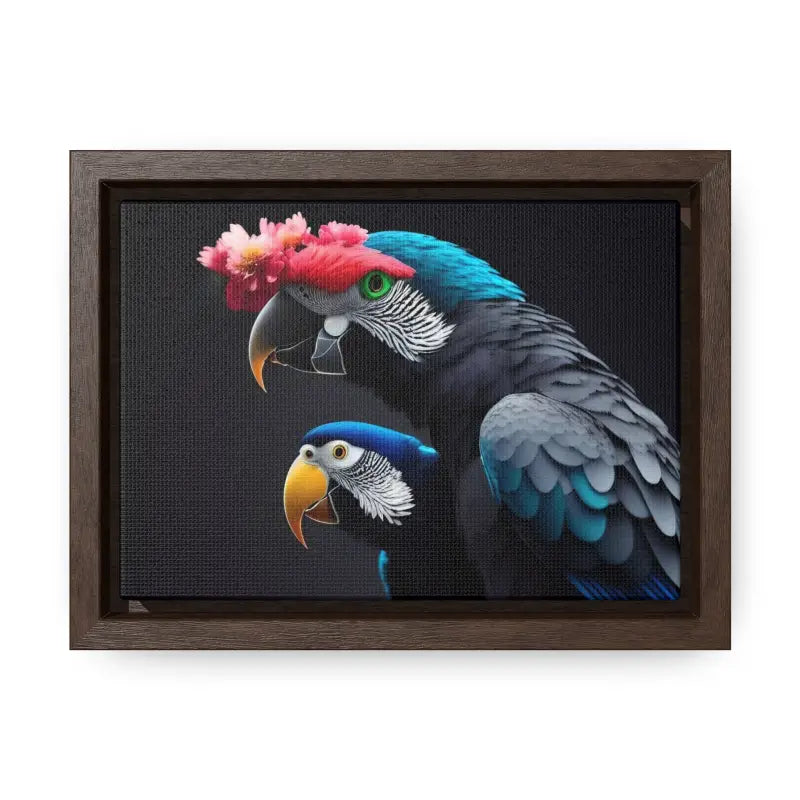 Vibrant Parrot Birds Canvas in Horizontal Frame for Home Decor