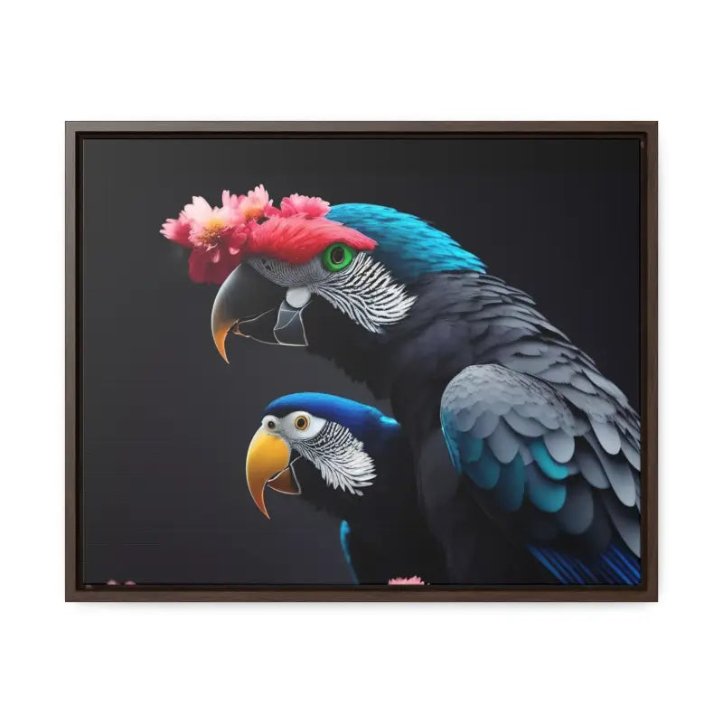 Vibrant Parrot Birds Canvas in Horizontal Frame for Home Decor