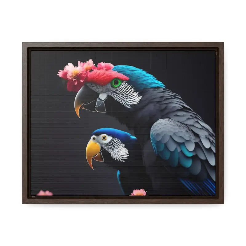 Vibrant Parrot Birds Canvas in Horizontal Frame for Home Decor