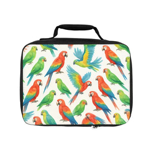 Parrot Print Lunch Suitcase - Vibrant Bold Design - Dipaliz - one Size / Black - Suitcases
