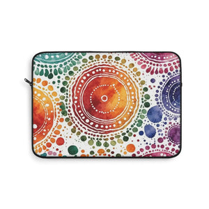 Vibrant Pattern Laptop Sleeve - Plush Fleece Interior - Dipaliz - Bags