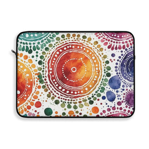 Vibrant Pattern Laptop Sleeve - Plush Fleece Interior - Dipaliz - Bags