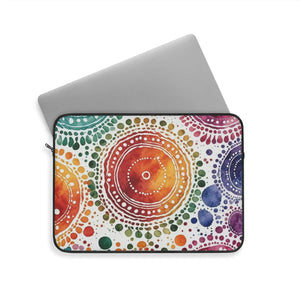 Vibrant Pattern Laptop Sleeve - Plush Fleece Interior - Dipaliz - Bags