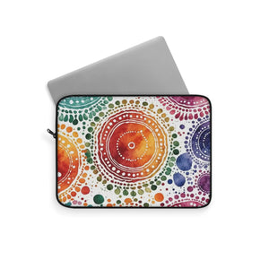 Vibrant Pattern Laptop Sleeve - Plush Fleece Interior - Dipaliz - Bags
