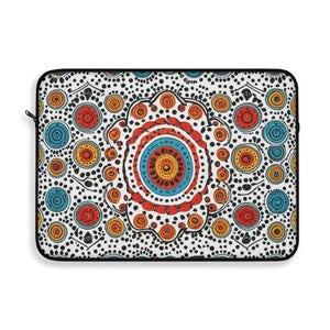 Vibrant Pattern Laptop Sleeve - Plush Fleece Interior - Dipaliz - Bags