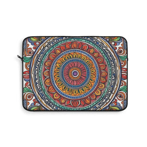 Vibrant Pattern Laptop Sleeve - Sleek Black Trim - Dipaliz - Bags