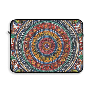 Vibrant Pattern Laptop Sleeve - Sleek Black Trim - Dipaliz - Bags