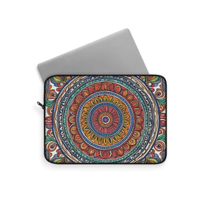 Vibrant Pattern Laptop Sleeve - Sleek Black Trim - Dipaliz - Bags