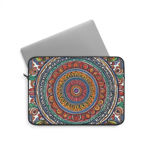 Vibrant Pattern Laptop Sleeve - Sleek Black Trim - Dipaliz - Bags