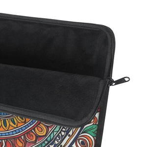 Vibrant Pattern Laptop Sleeve - Sleek Black Trim - Dipaliz - Bags