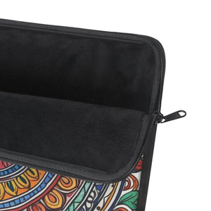 Vibrant Pattern Laptop Sleeve - Sleek Black Trim - Dipaliz - Bags