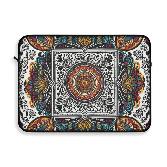 Vibrant Pattern Laptop Sleeve: Stylish Protection with Fleece Lining - 15’’ Sleeve