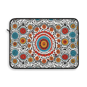 Laptop Sleeve - Vibrant Pattern Plush Fleece Lightweight - Dipaliz 15’’