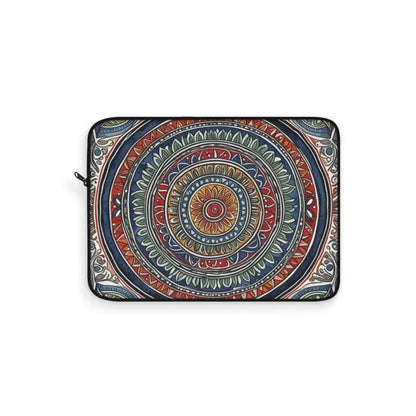 Vibrant Pattern Laptop Sleeve with Plush Fleece Interior - 12’’