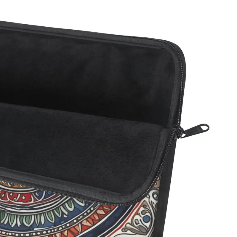 Vibrant Pattern Laptop Sleeve with Plush Fleece Interior